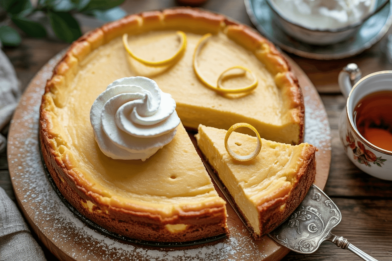 Käsekuchen Mit Sahne